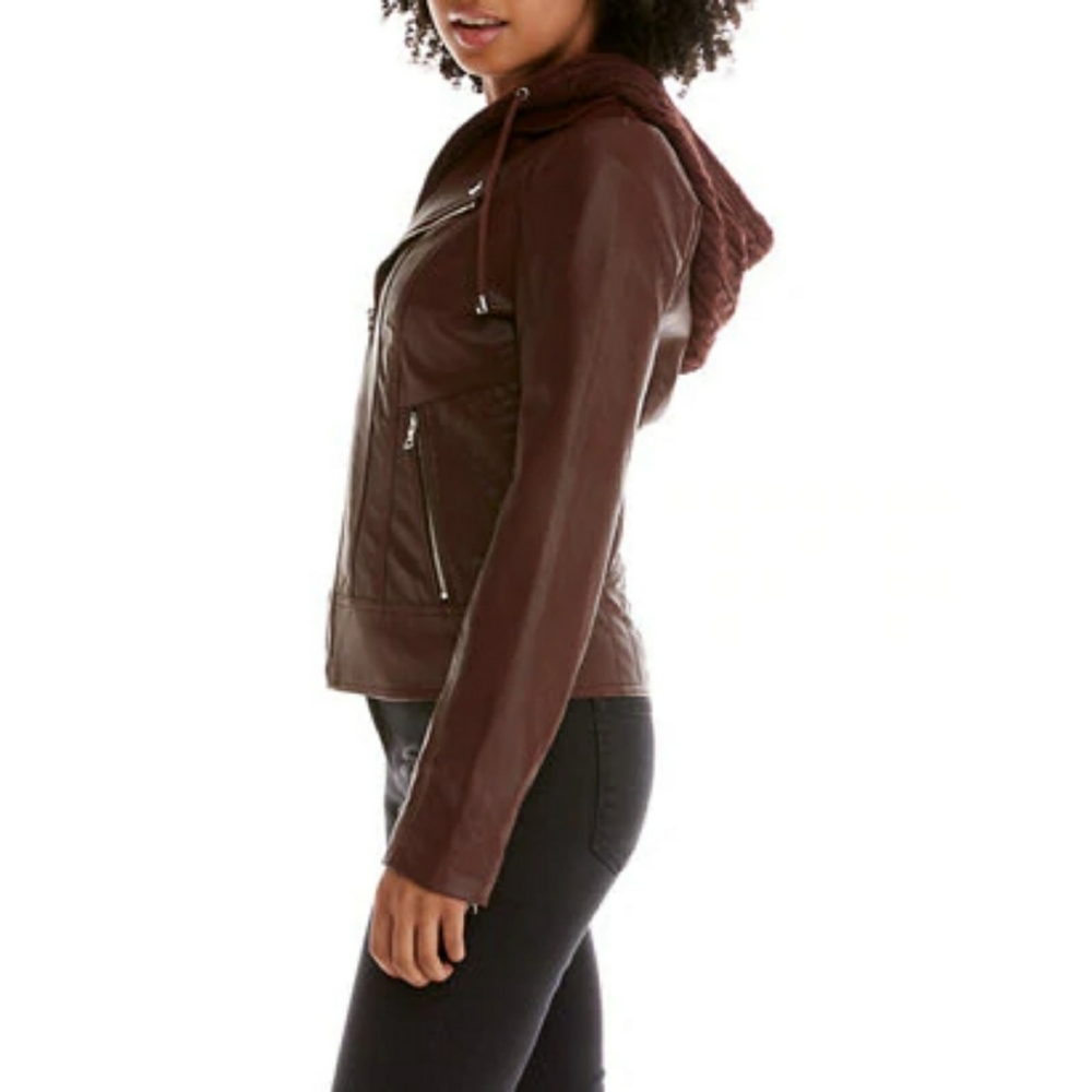 ๏ผ๐๐๐๏ผโข GUESS โข ๐ ยท Leather Jacket ยท NWOT - Picture 8 of 16